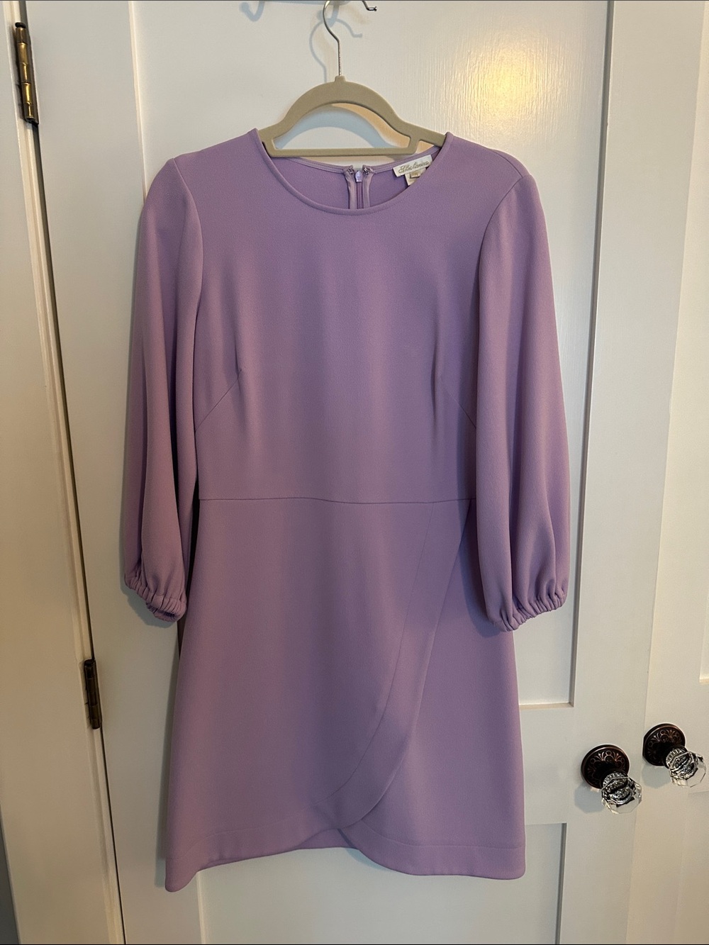 Shoshanna Lavender Puff-Sleeve Mini Dress